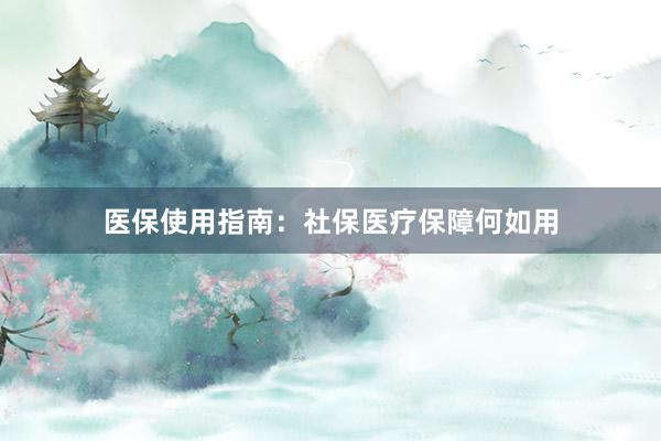 医保使用指南:社保医疗保障何如用